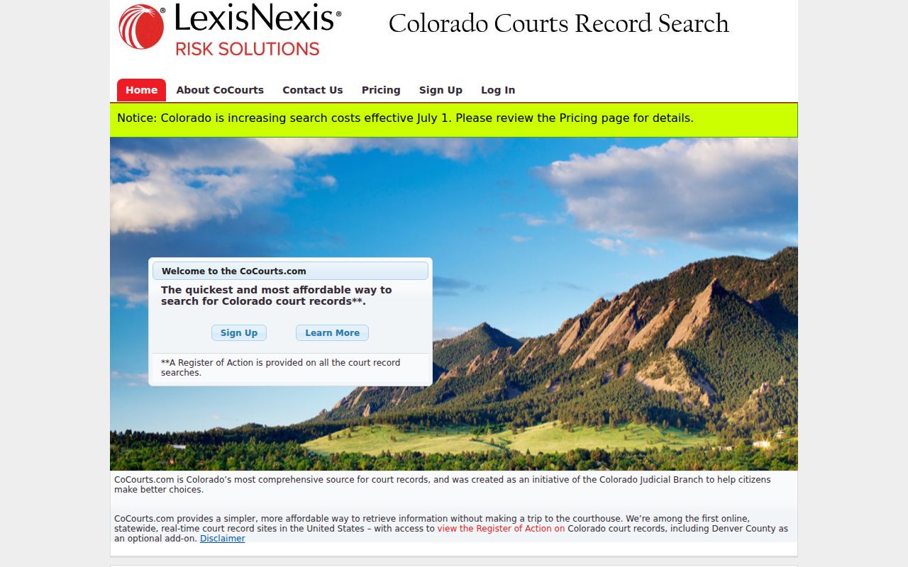 Lincoln County court records Colorado Courts Record Search vendor