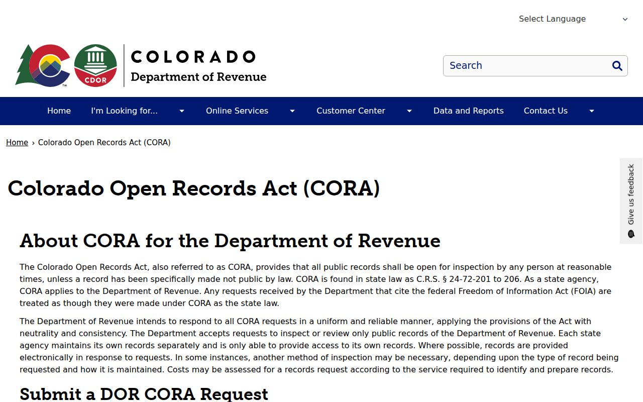 Lincoln County court records Colorado CORA access guide