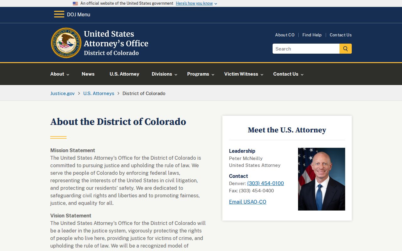 Lincoln County District Court federal District of Colorado reference