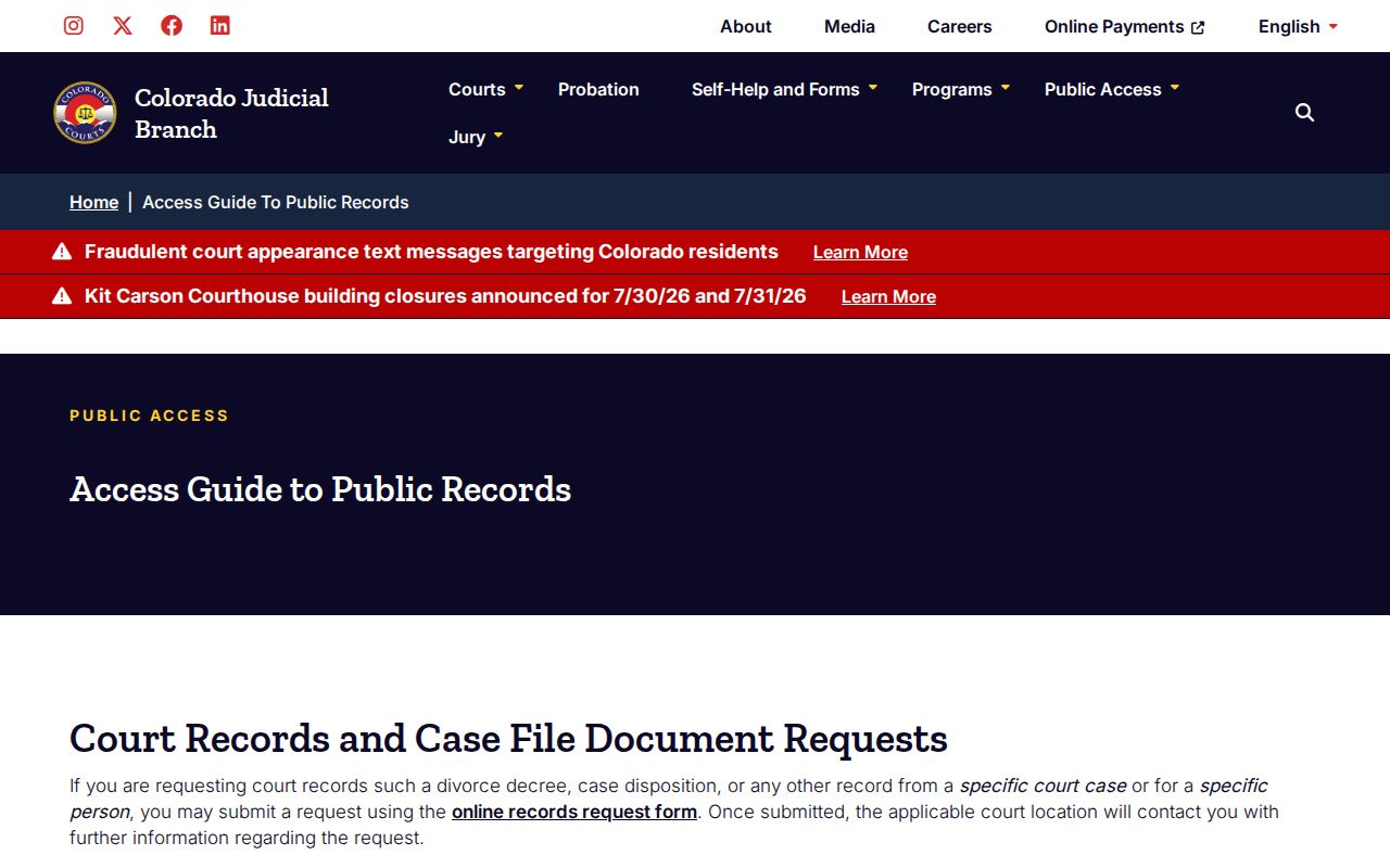 Lincoln County court records public access guide