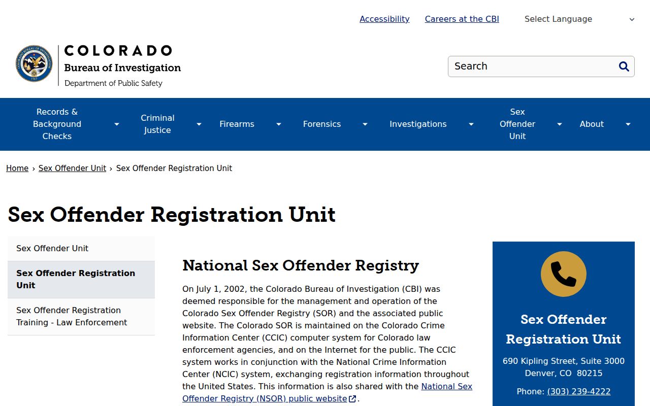 Lincoln County warrant search CBI registration unit information